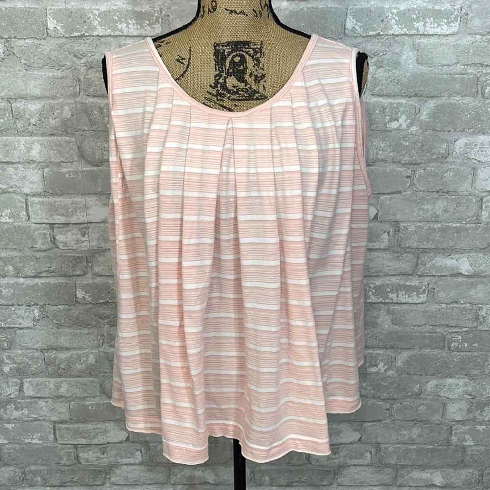 Easel Sleeveless Striped Tank Top